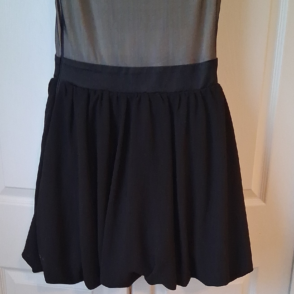 VINTAGE House of CB Black and Mesh Dress - Picture 5 of 7